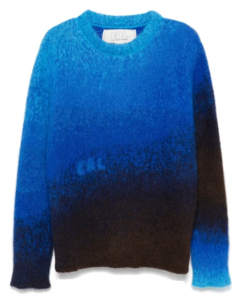 ERL Pullover mit Farbvauf-Optik - Blau Blau
