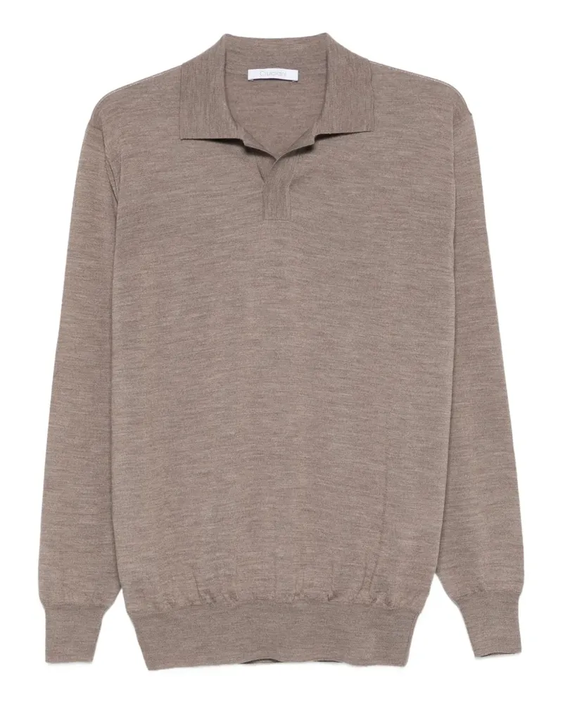 Cruciani wool polo shirt - Braun Braun