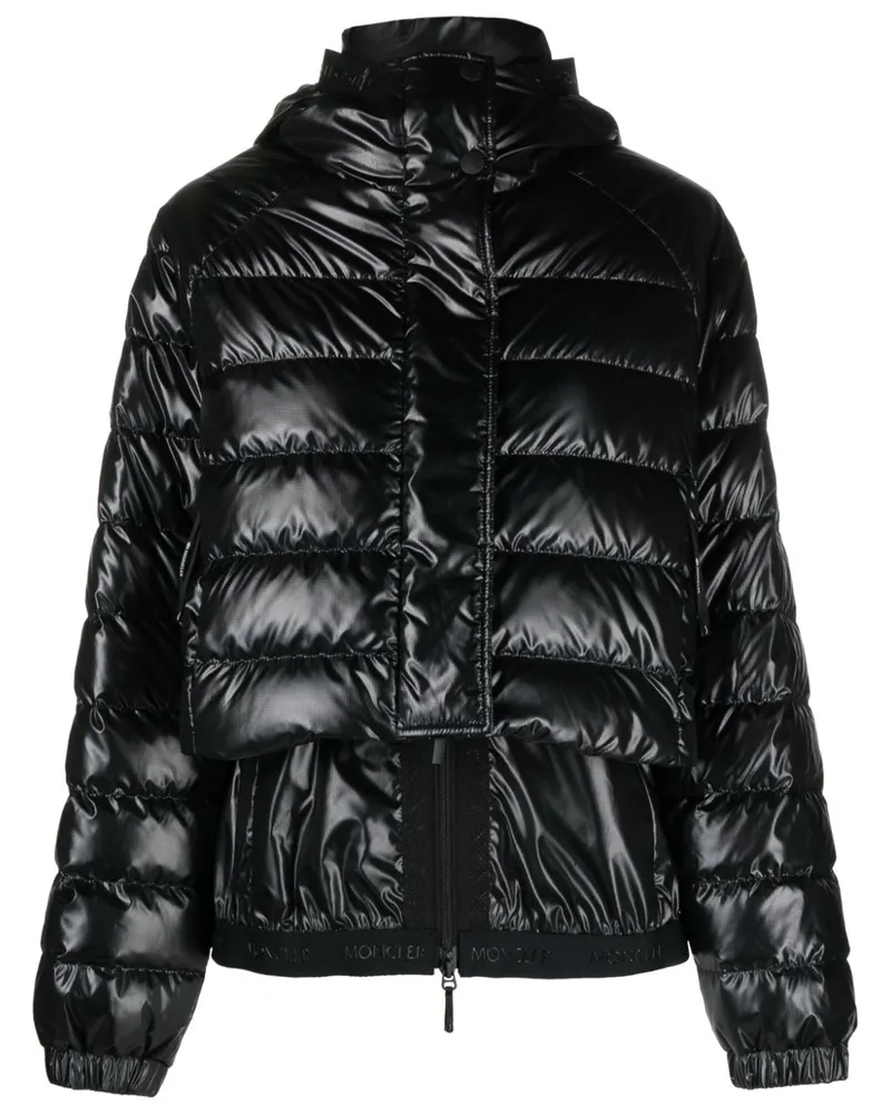 Moncler Gesteppte Criseide Ripstop-Jacke - Schwarz Schwarz