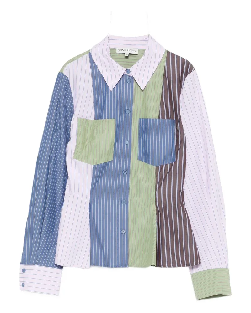 Stine Goya striped patchwork shirt - Rosa Rosa