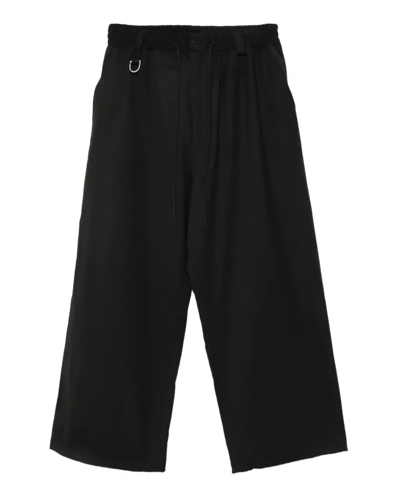 Y-3 Weite Hose mit Kordelzug - Schwarz Schwarz