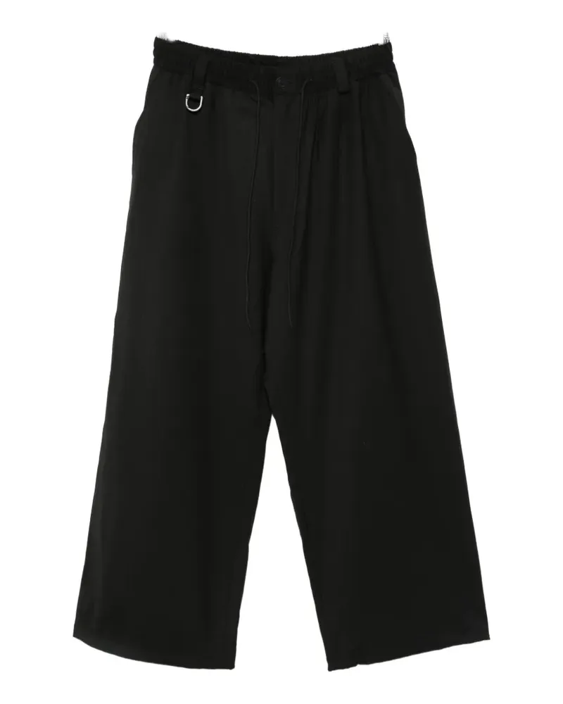 Y-3 drawstring wide-leg trousers - Schwarz Schwarz