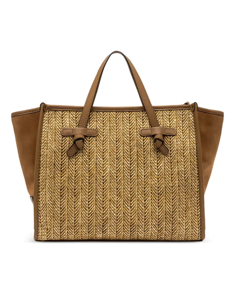 Gianni Chiarini Gewebte Miss Marcella Schultertasche 32cm - Braun Braun