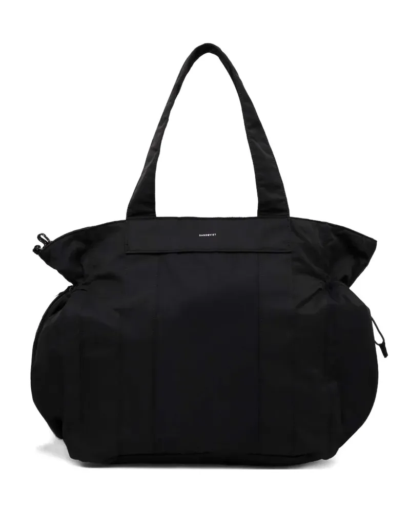 Sandqvist Sigrid logo-detail holdall - Schwarz Schwarz