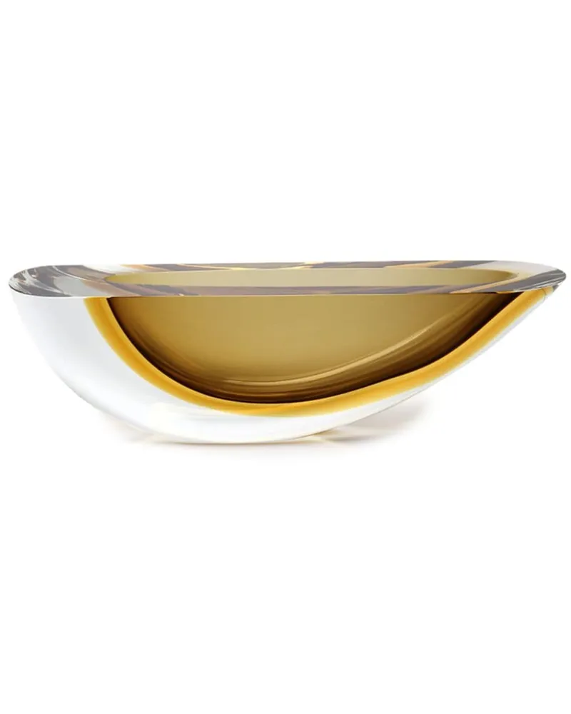 Gardeco Canoe 160 Vase aus Muranoglas - Gelb Gelb