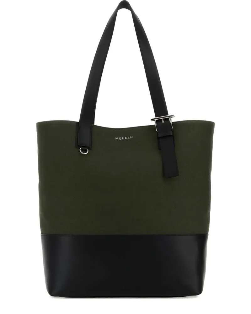 Alexander McQueen Schultertasche mit T-Riemen-Schnalle - Grün Grün