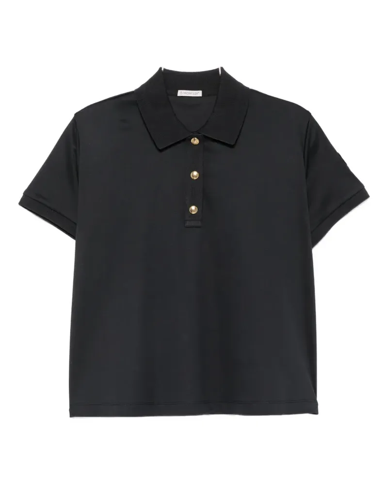 Moncler Poloshirt mit Logo-Patch - Blau Blau