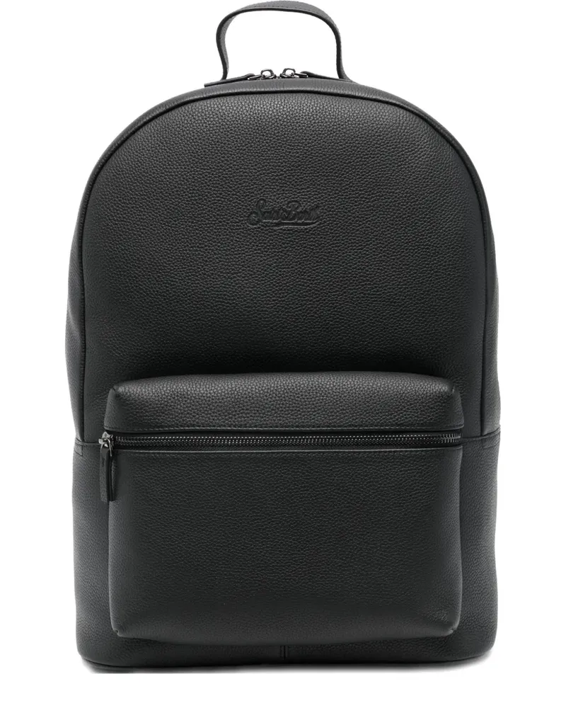 MC2 Saint Barth leather backpack - Schwarz Schwarz