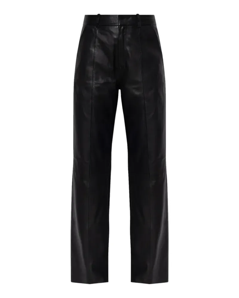 Gestuz Galuciana Hose aus Leder - Schwarz Schwarz