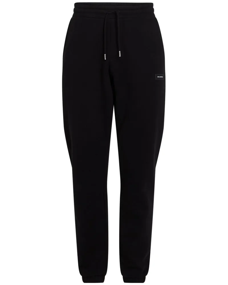 Karl Lagerfeld Jogginghose mit Logo-Patch - Schwarz Schwarz