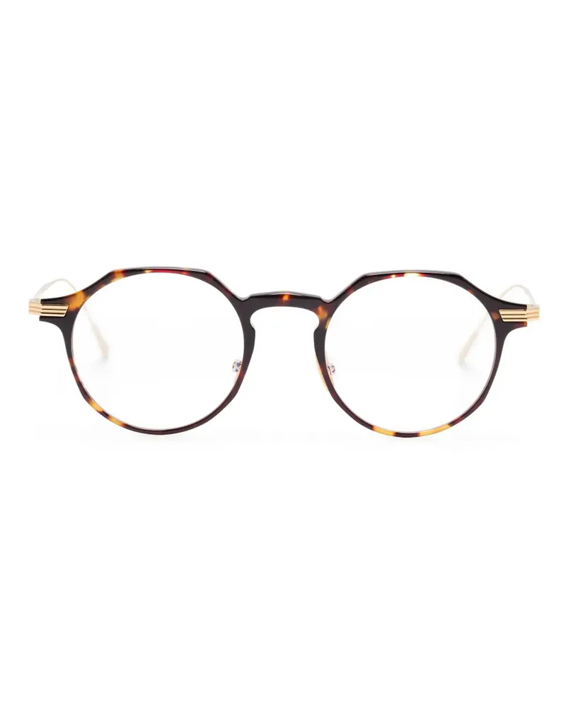 Cutler and Gross Brille mit Panto-Gestell - Braun Braun