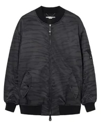 Stella McCartney Bomberjacke mit Tiger-Print Schwarz