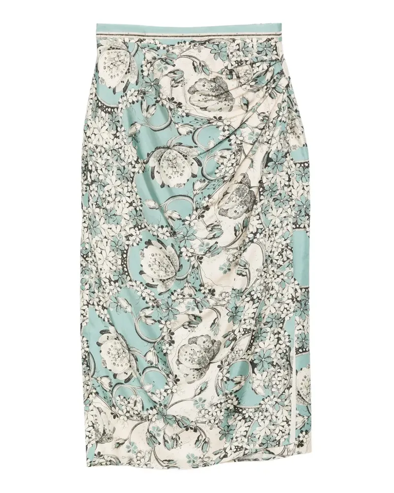 Antonio Marras Drapierter Rock mit Blumenprint - Nude Nude