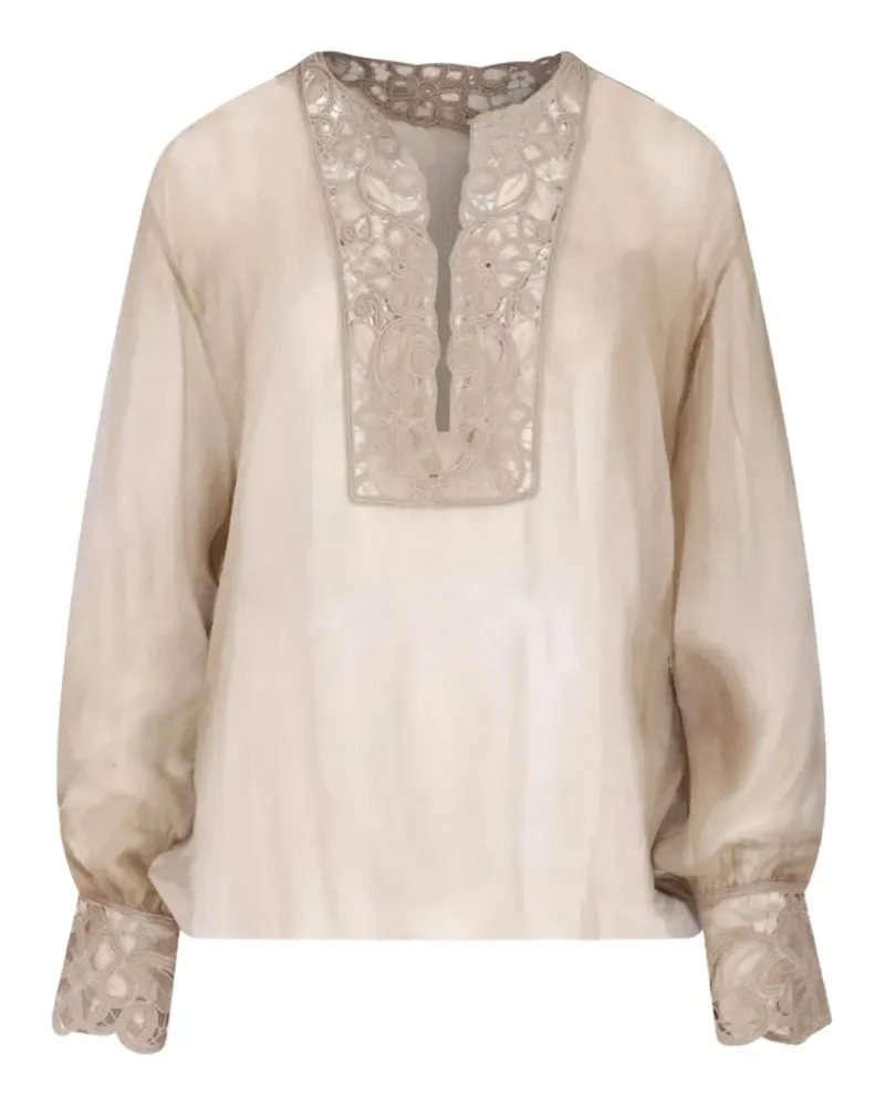 Ermanno Scervino relaxed-fit blouse - Nude Nude