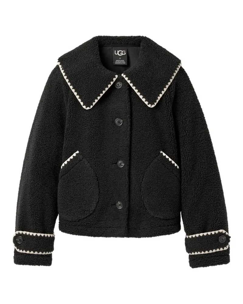 UGG Nikia Jacke mit Kragen - Schwarz Schwarz