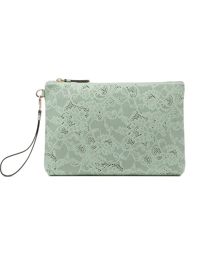 Jimmy Choo floral zipped wallet - Grün Grün