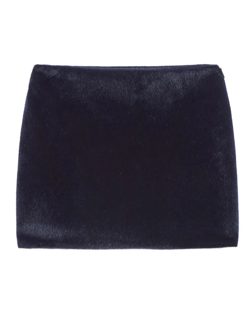 APPARIS Pia Minirock aus Faux Fur - Blau Blau