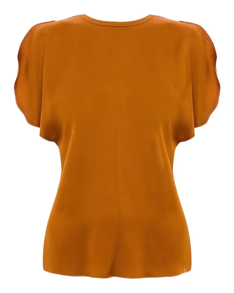 Victoria Beckham Oberteil mit drapierten Ärmeln - Orange Orange