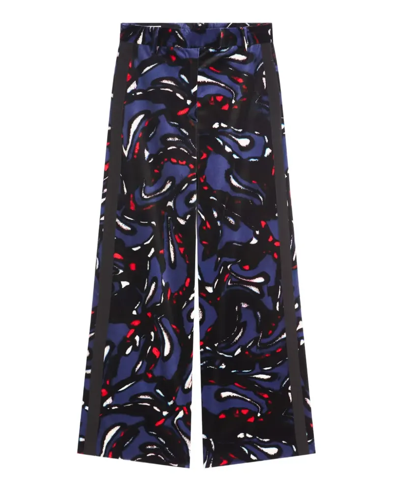 Dries van Noten Hose mit weitem Bein - Blau Blau