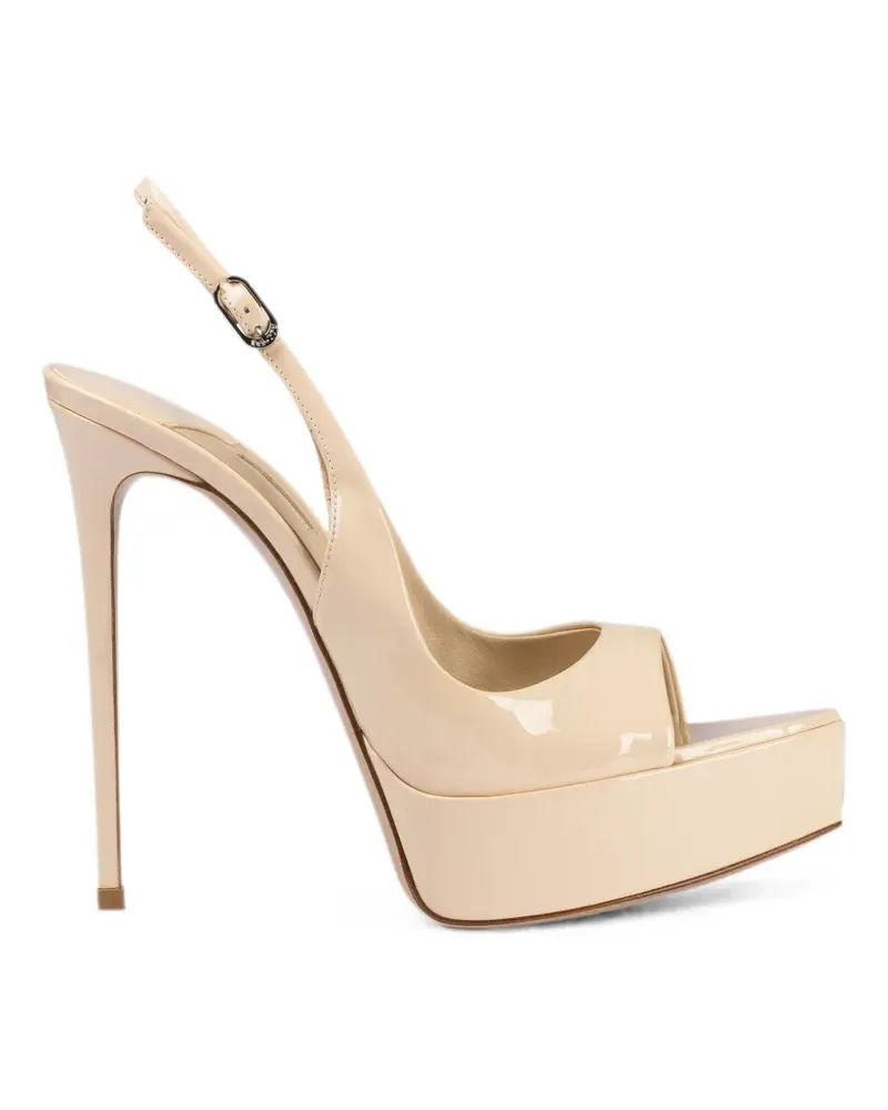 Le Silla Uma platform slingback pumps - Nude Nude