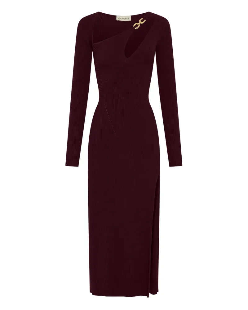 NICHOLAS Ginerva cut-out midi dress - Rot Rot