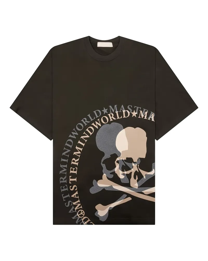 Mastermind World Flash T-Shirt mit Totenkopf-Print - Grün Grün