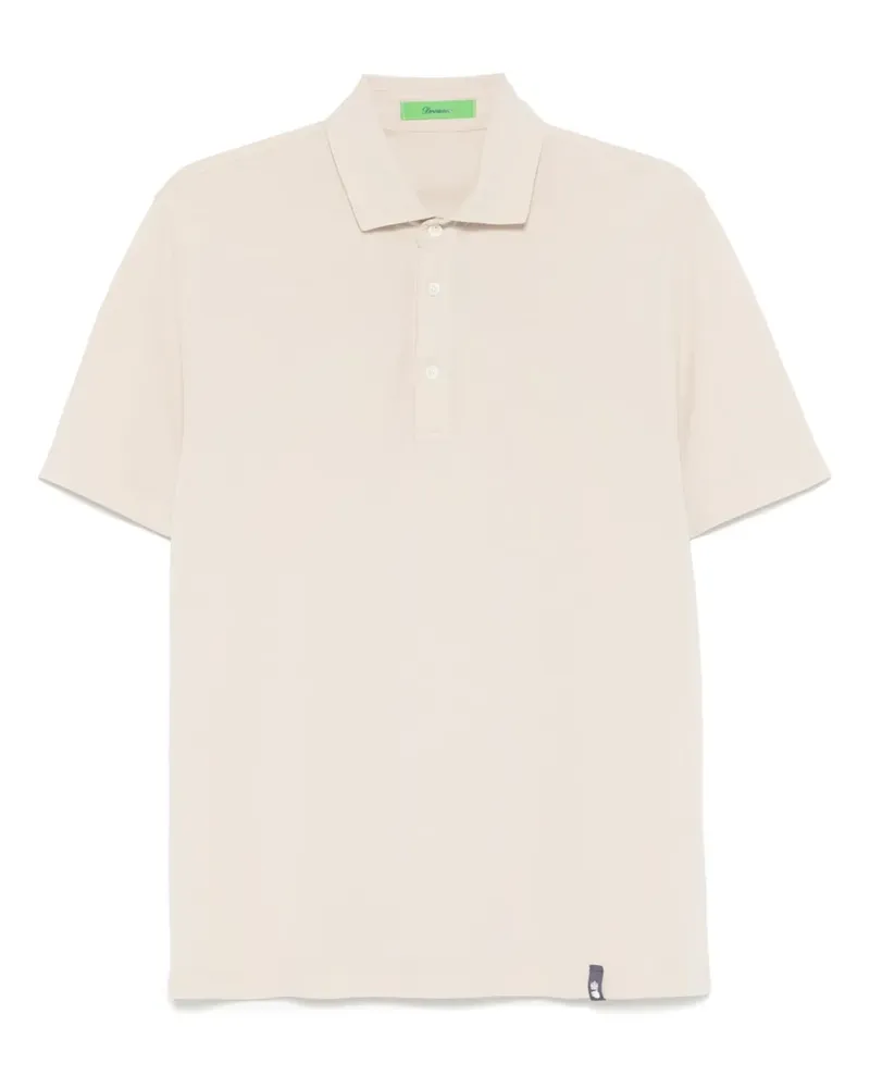 Drumohr  Poloshirt mit kurzen Ärmeln - Nude Nude
