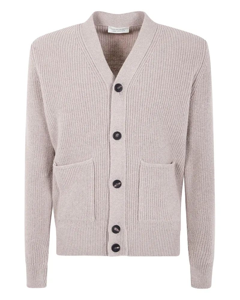 Filippo de Laurentiis Cardigan mit V-Ausschnitt - Nude Nude