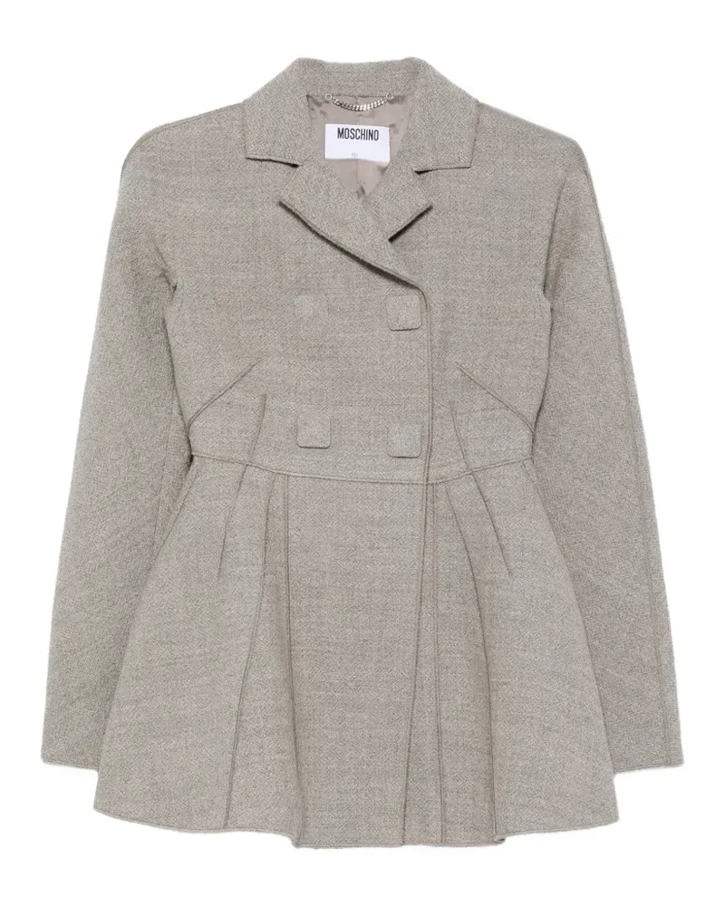Moschino Jacke mit Schößchen - Grau Grau
