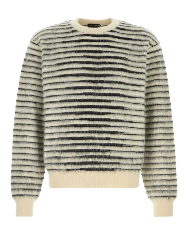 Tom Ford striped crew-neck sweater - Weiß Weiß