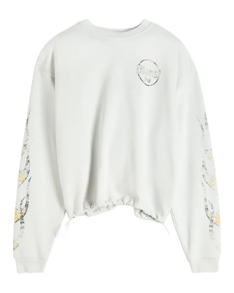 Diesel Sweatshirt mit Riss-Print - Nude Nude