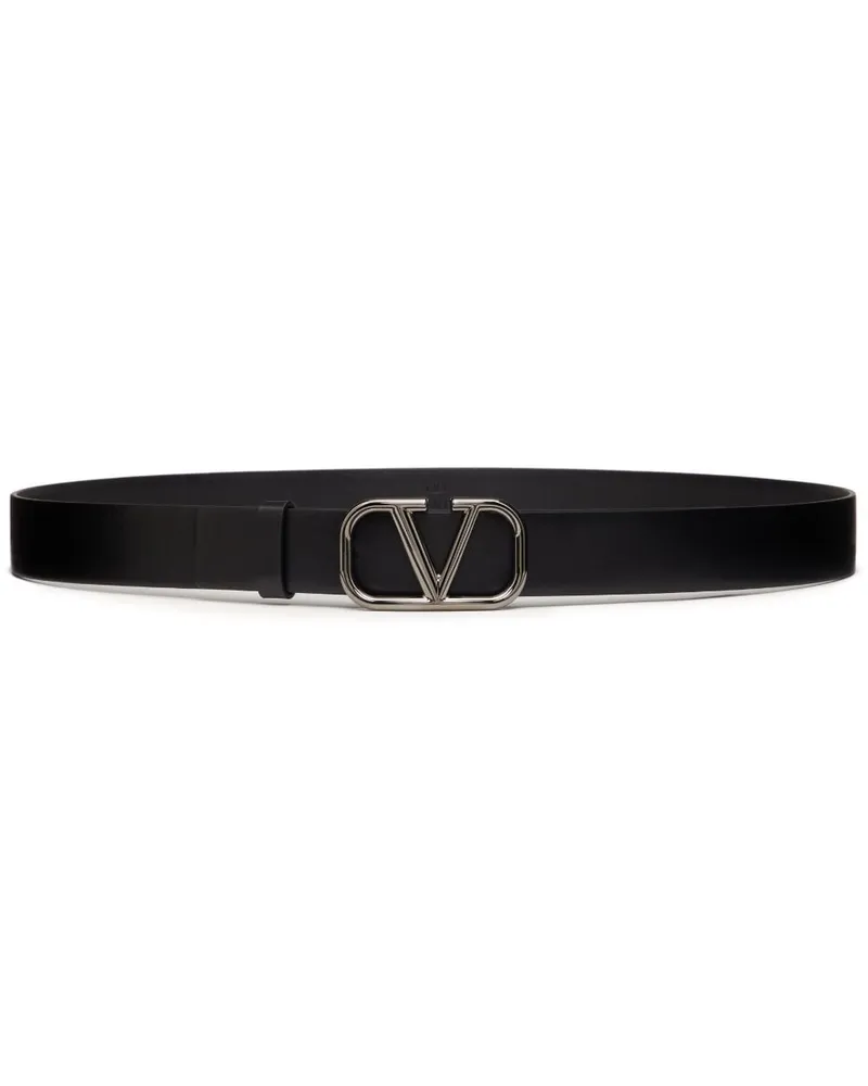 Valentino Garavani VLogo Signature Gürtel 30mm - Schwarz Schwarz