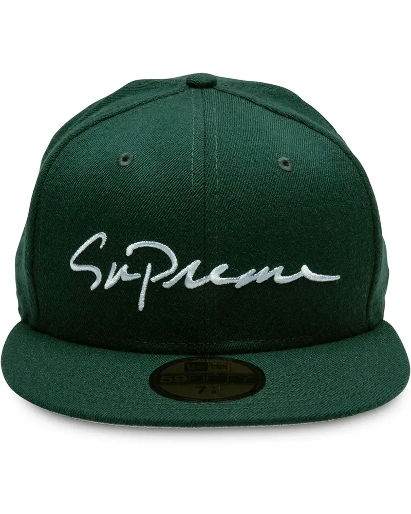 New Era Baseballkappe mit Schriftzug - Grün Grün