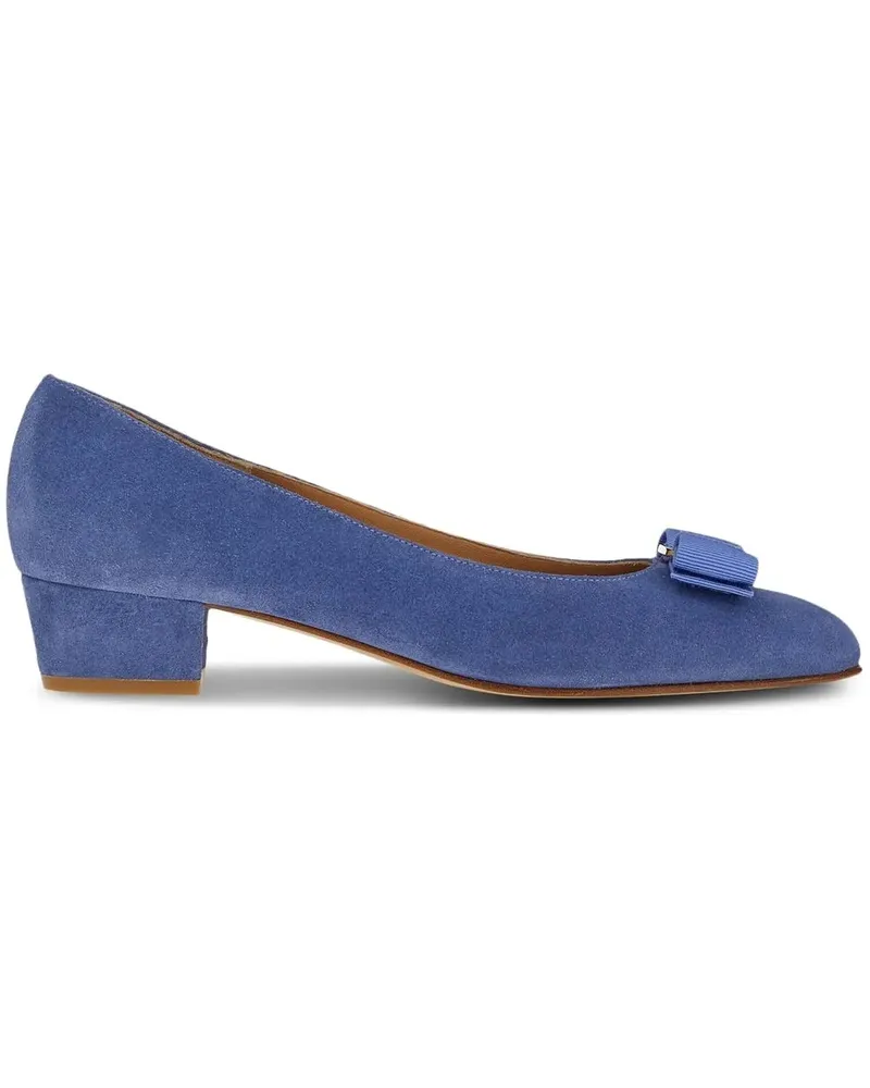 Ferragamo Vara Bow Pumps - Blau Blau