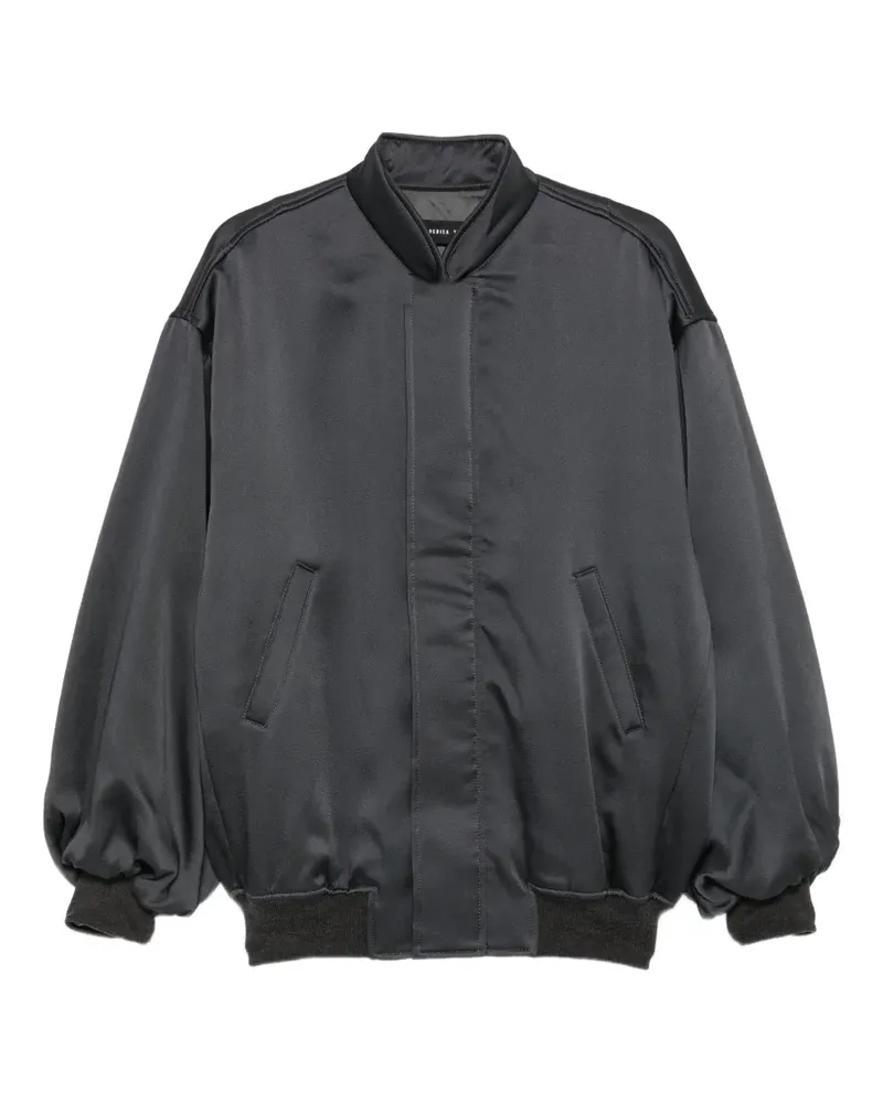 Federica Tosi satin-finish bomber jacket - Grau Grau