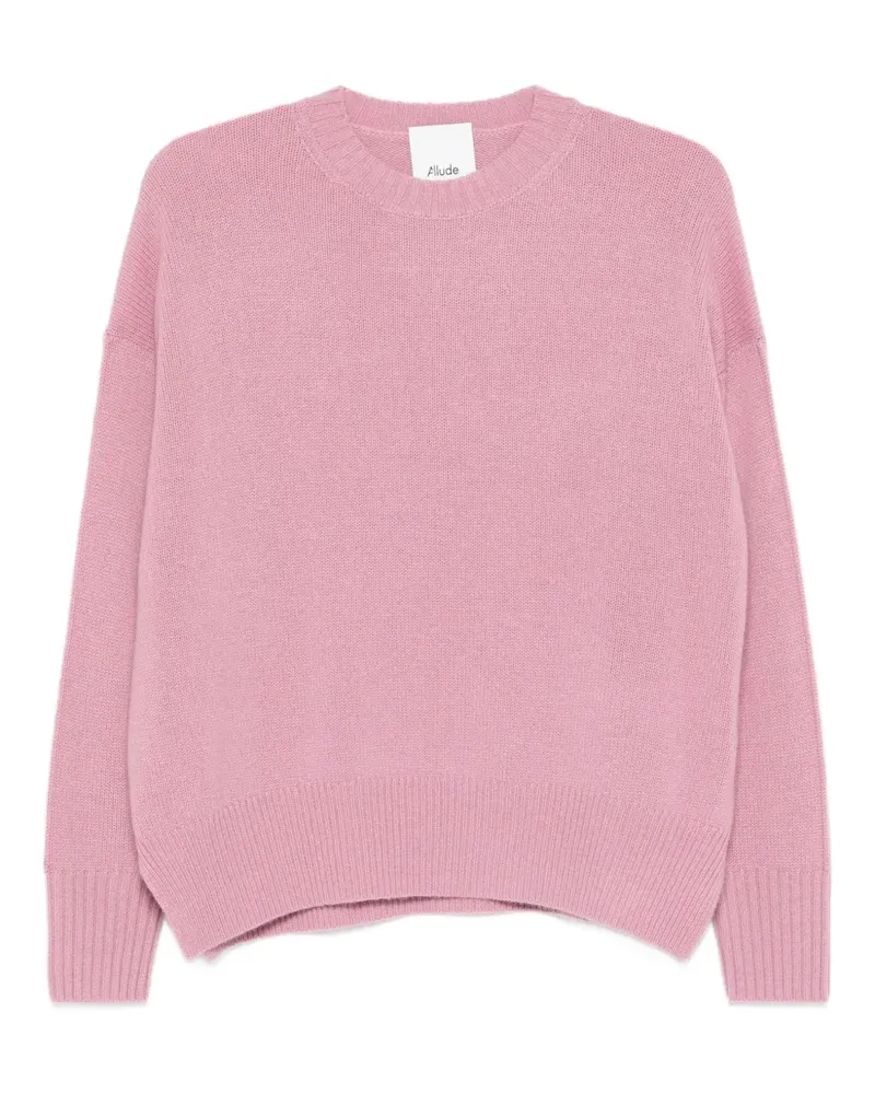 ALLUDE Kaschmirpullover mit Rundhalsausschnitt - Rosa Rosa