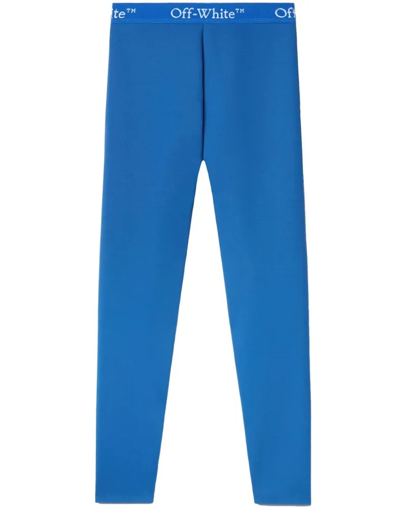 OFF-WHITE Sport-Leggings mit Print - Blau Blau