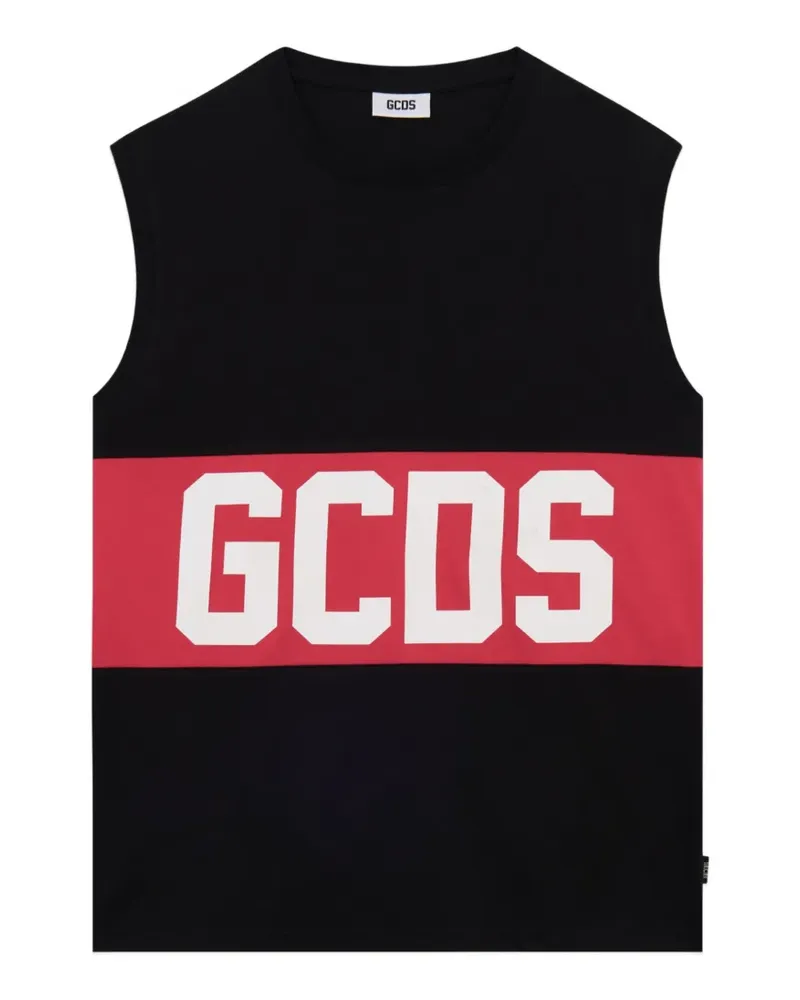 GCDS T-Shirt mit Logo - Schwarz Schwarz