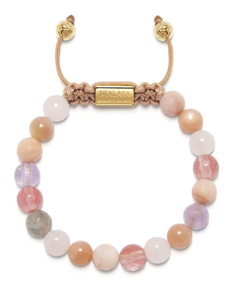 Nialaya Armband mit facettierten Schmucksteinen - Rosa Rosa