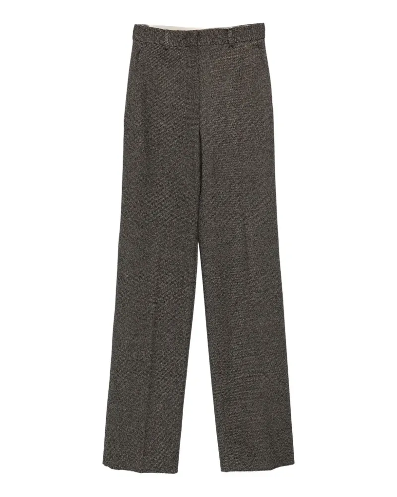 Max Mara MSTEdicola Hose aus Tweed mit geradem Bein - Schwarz Schwarz