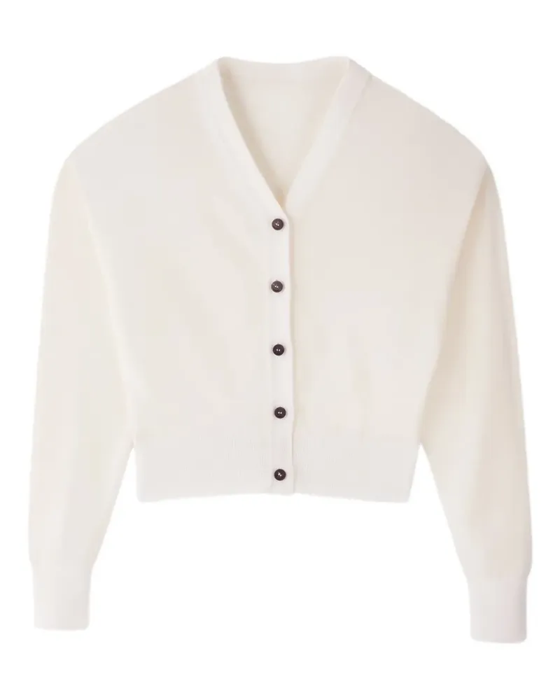 Jacquemus MAGLIA CARDIGAN CORTO - Weiß Weiß
