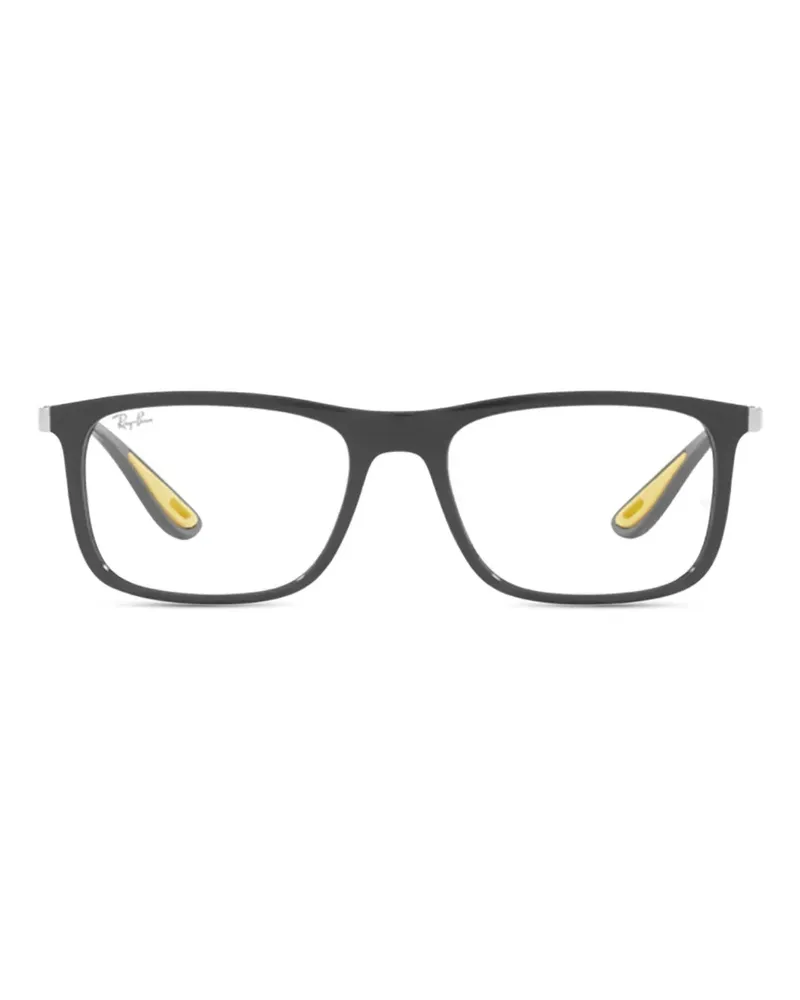 Ray Ban Brille mit eckigem Gestell - Grau Grau