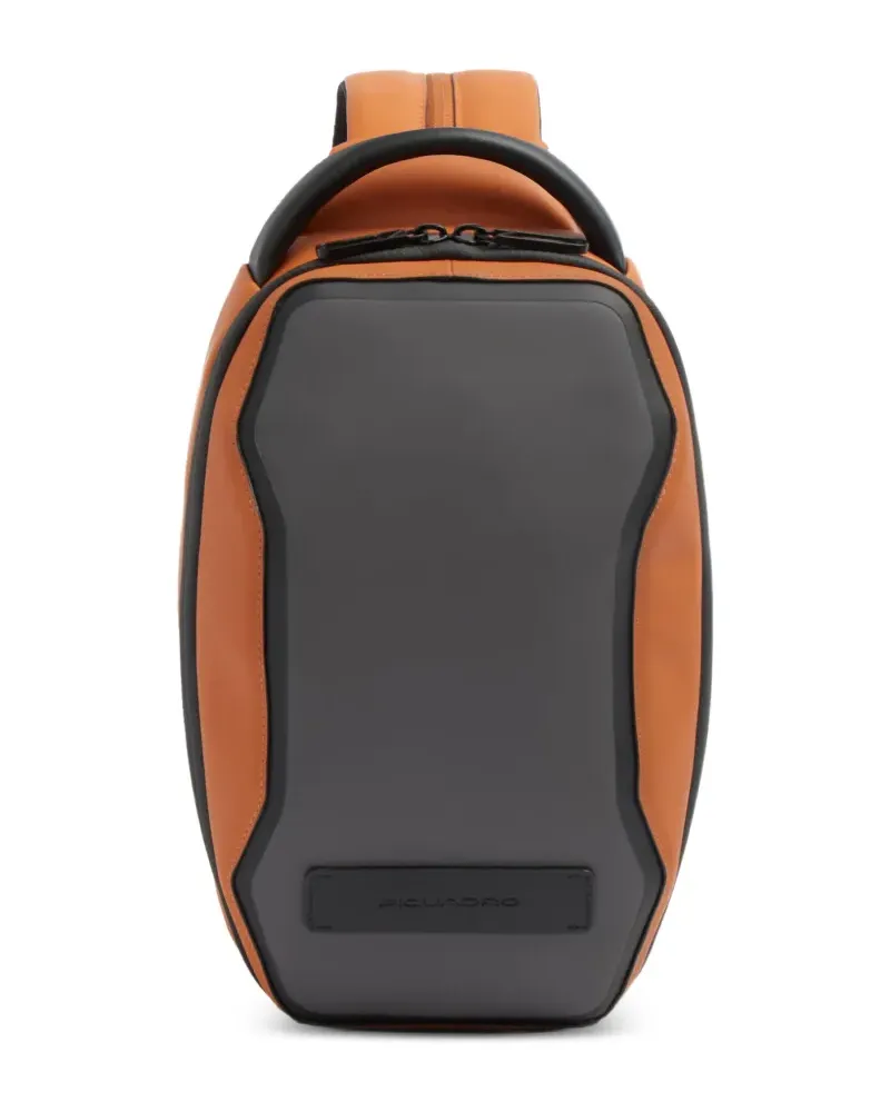 Piquadro Wandelbarer Slingback mit Logo-Schild - Orange Orange