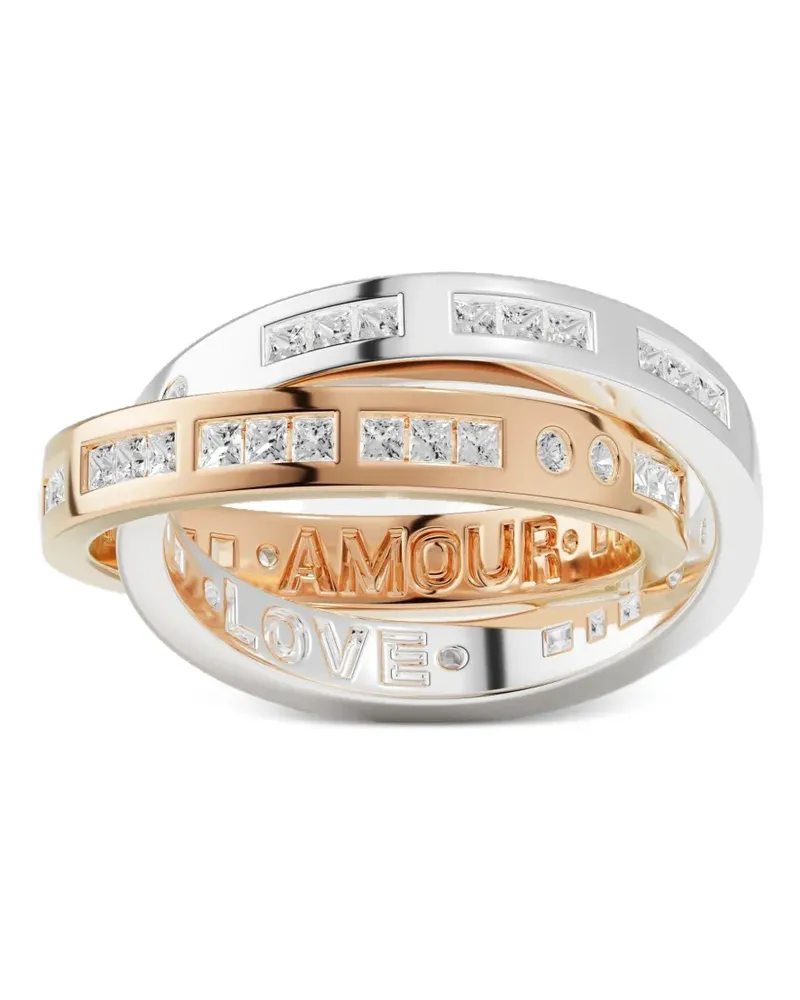 APM Monaco Morse Amour Love ring - Silber Silber