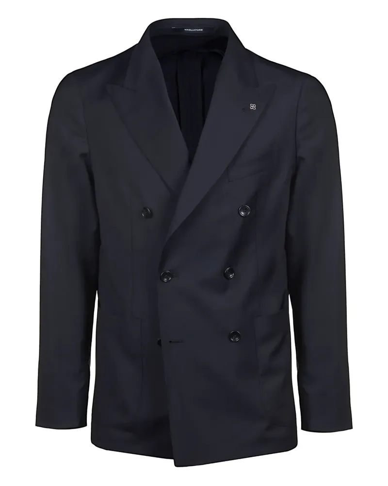 Tagliatore Doppelreihiges Sakko - Blau Blau