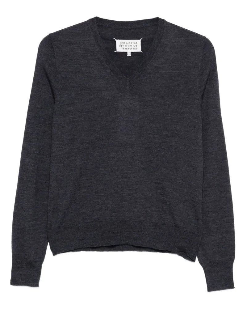 Maison Margiela V-neck - Blau Blau