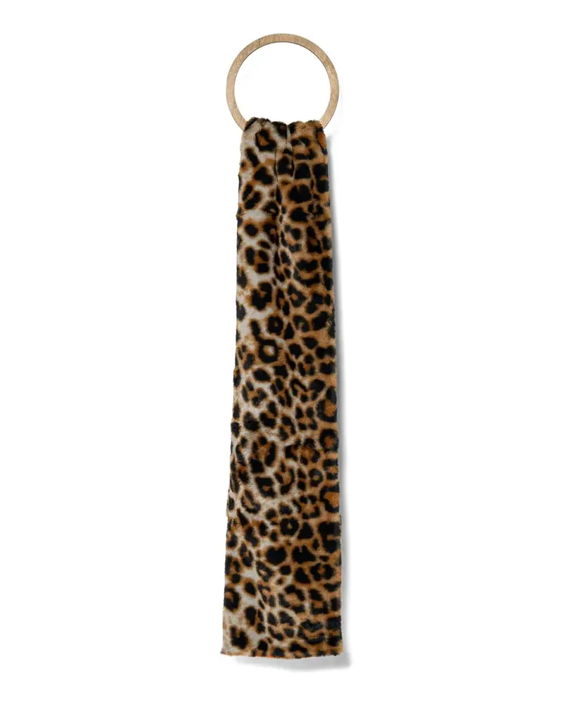 Kurt Geiger Schal mit Leoparden-Print - Braun Braun