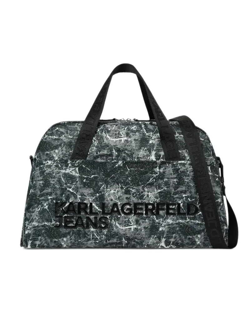 Karl Lagerfeld Sporttasche mit durchgehendem Print - Grau Grau