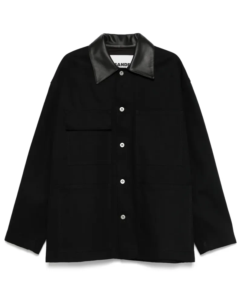 Jil Sander Magnet Jacke - Schwarz Schwarz