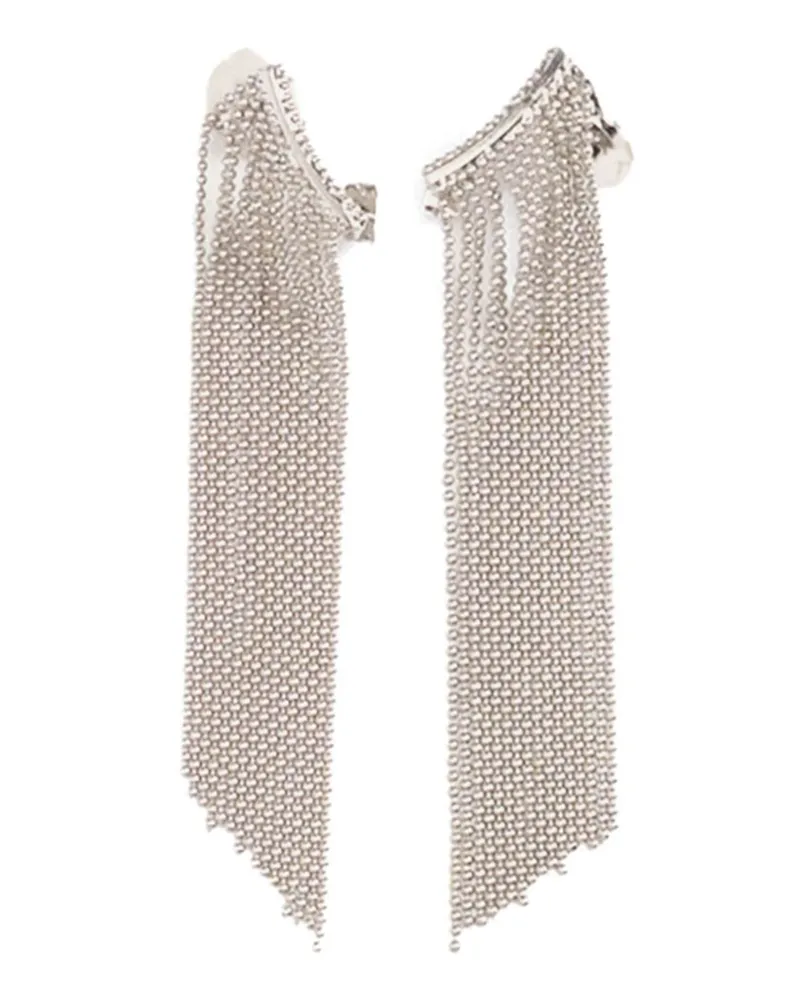 Fabiana Filippi Ear Cuffs mit Fransen - Silber Silber